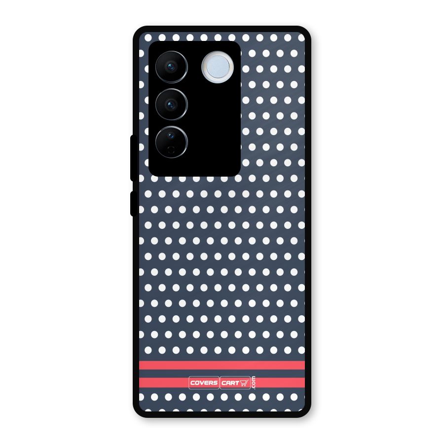 Classic Polka Dots Metal Back Case for Vivo V27