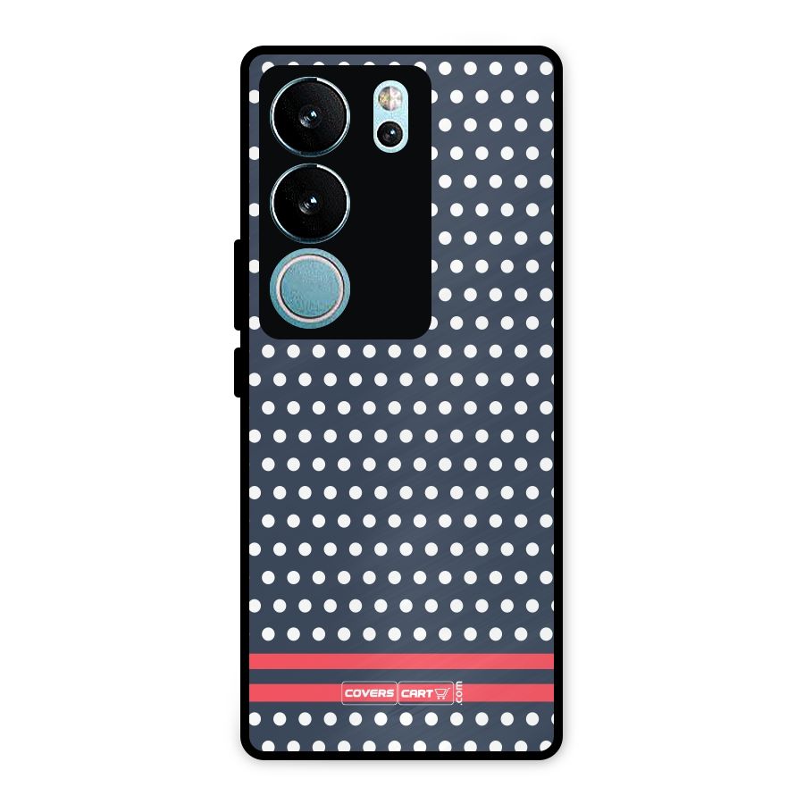 Classic Polka Dots Metal Back Case for Vivo V29