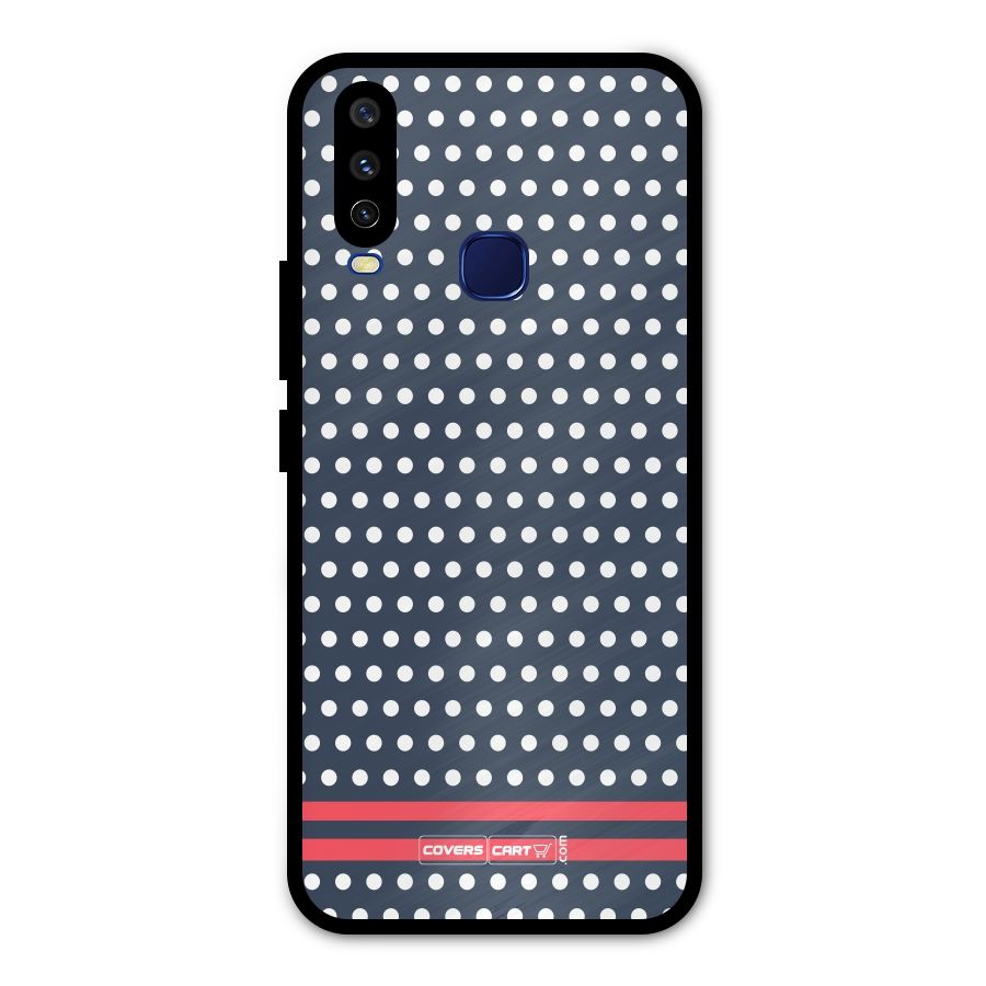 Classic Polka Dots Metal Back Case for Vivo Y15