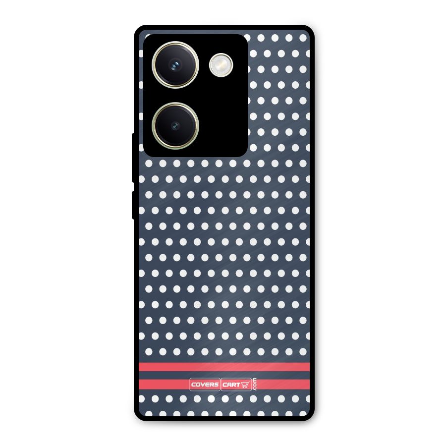 Classic Polka Dots Metal Back Case for Vivo Y200 Pro