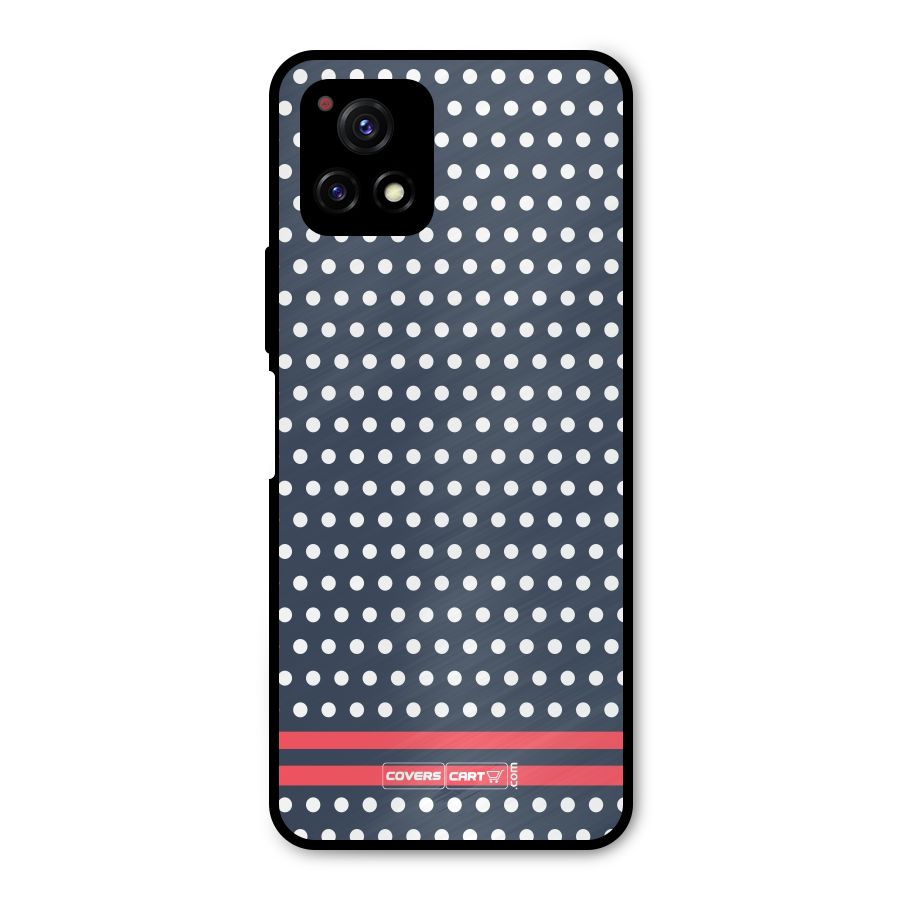 Classic Polka Dots Metal Back Case for Vivo Y72 5G
