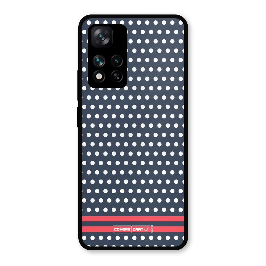 Classic Polka Dots Metal Back Case for Xiaomi 11i 5G