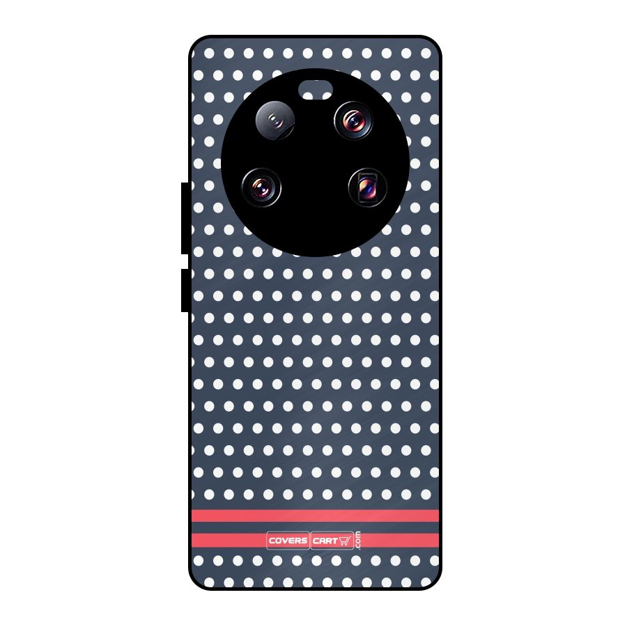 Classic Polka Dots Metal Back Case for Xiaomi 13 Ultra
