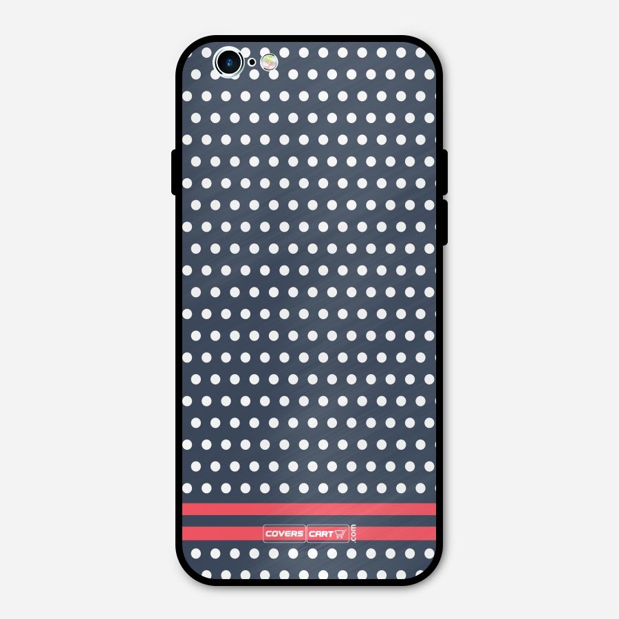 Classic Polka Dots Metal Back Case for iPhone 6 6s