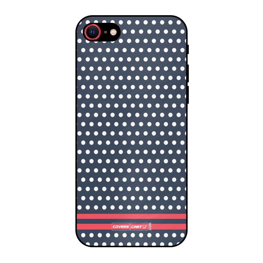 Classic Polka Dots Metal Back Case for iPhone 7