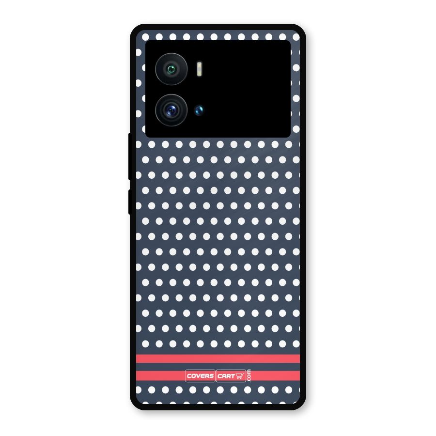 Classic Polka Dots Metal Back Case for iQOO 9 Pro