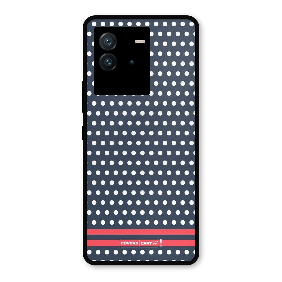 Classic Polka Dots Metal Back Case for iQOO Neo 6 5G