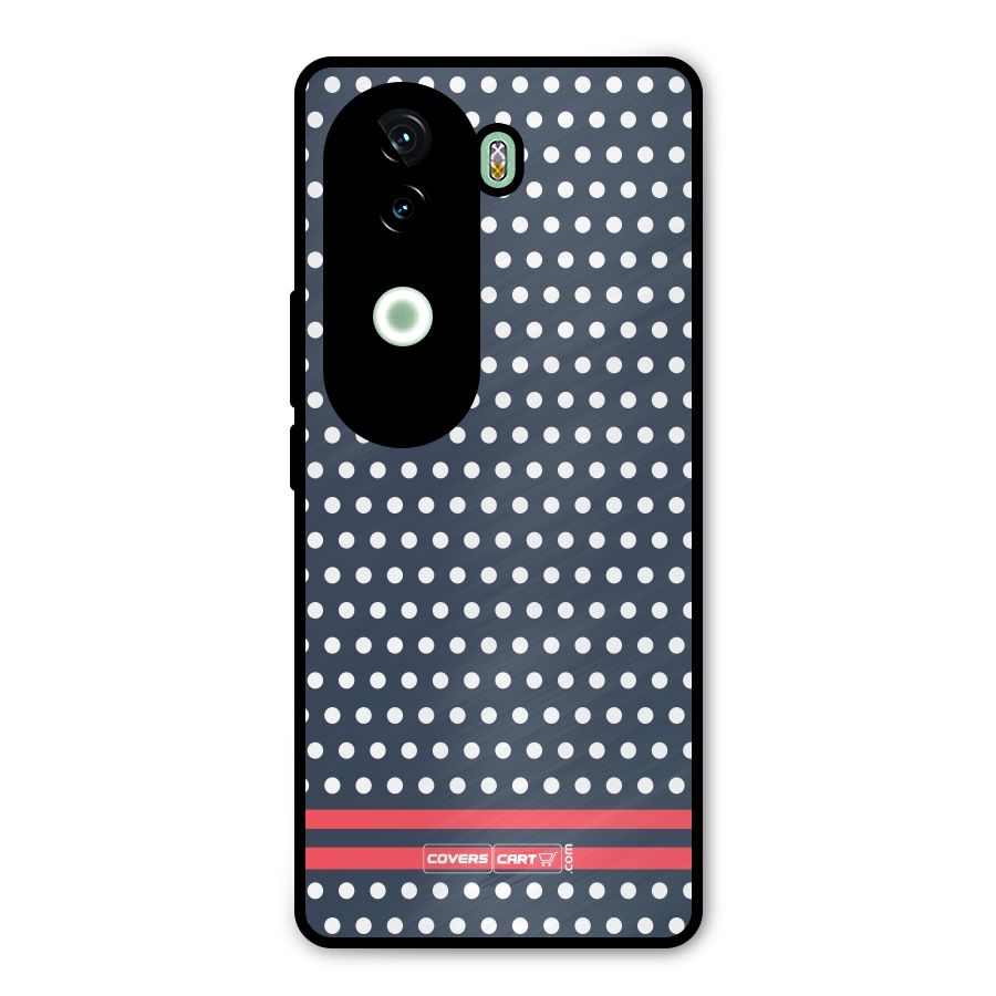 Classic Polka Dots Metal Back Case for iQOO Z9s