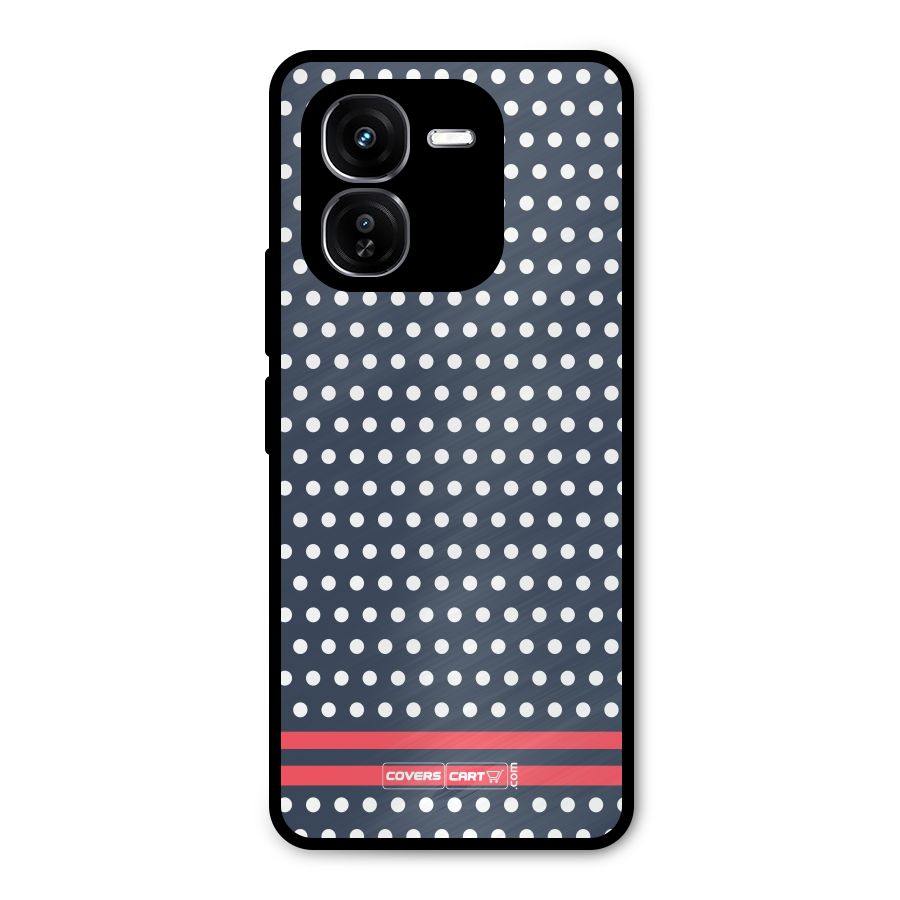 Classic Polka Dots Metal Back Case for iQOO Z9x