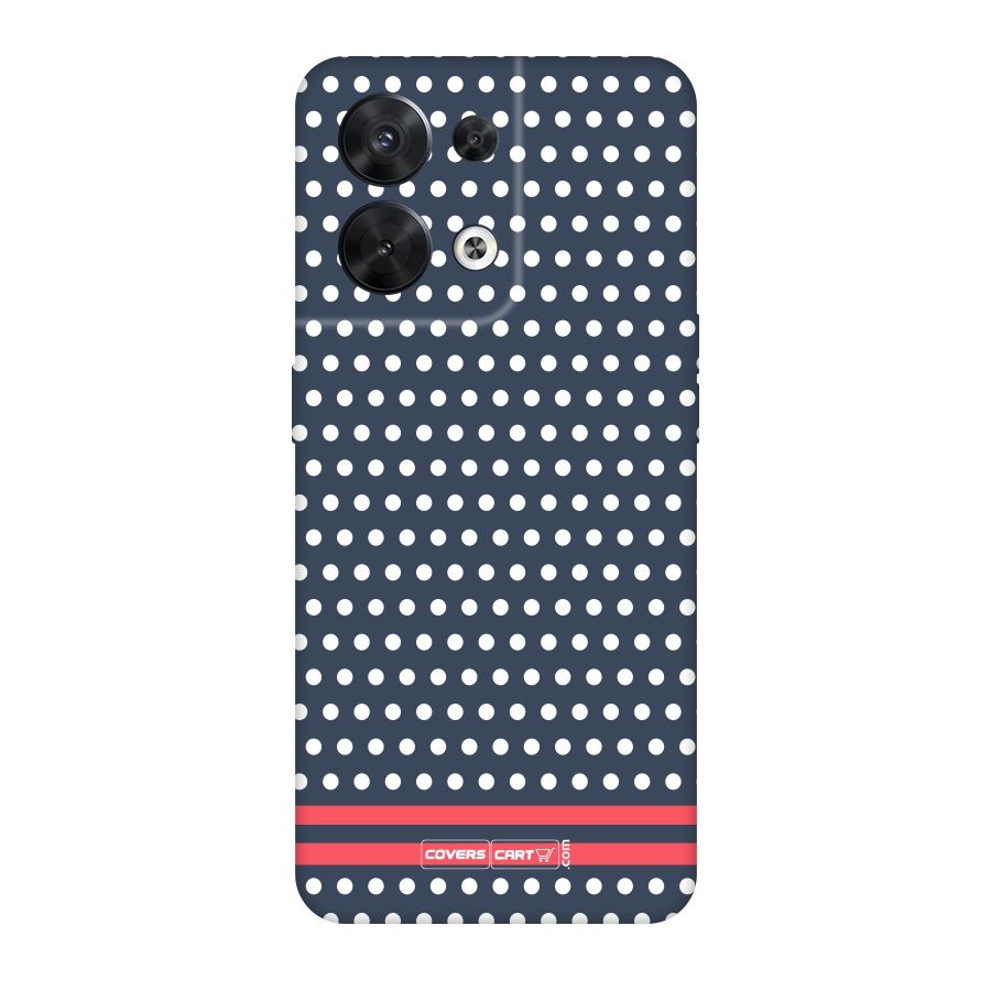 Classic Polka Dots Original Polycarbonate Back Case for Oppo Reno8 5G