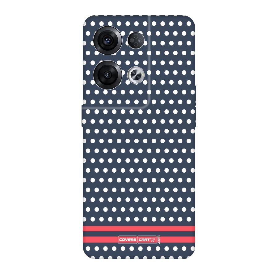 Classic Polka Dots Original Polycarbonate Back Case for Oppo Reno8 Pro 5G