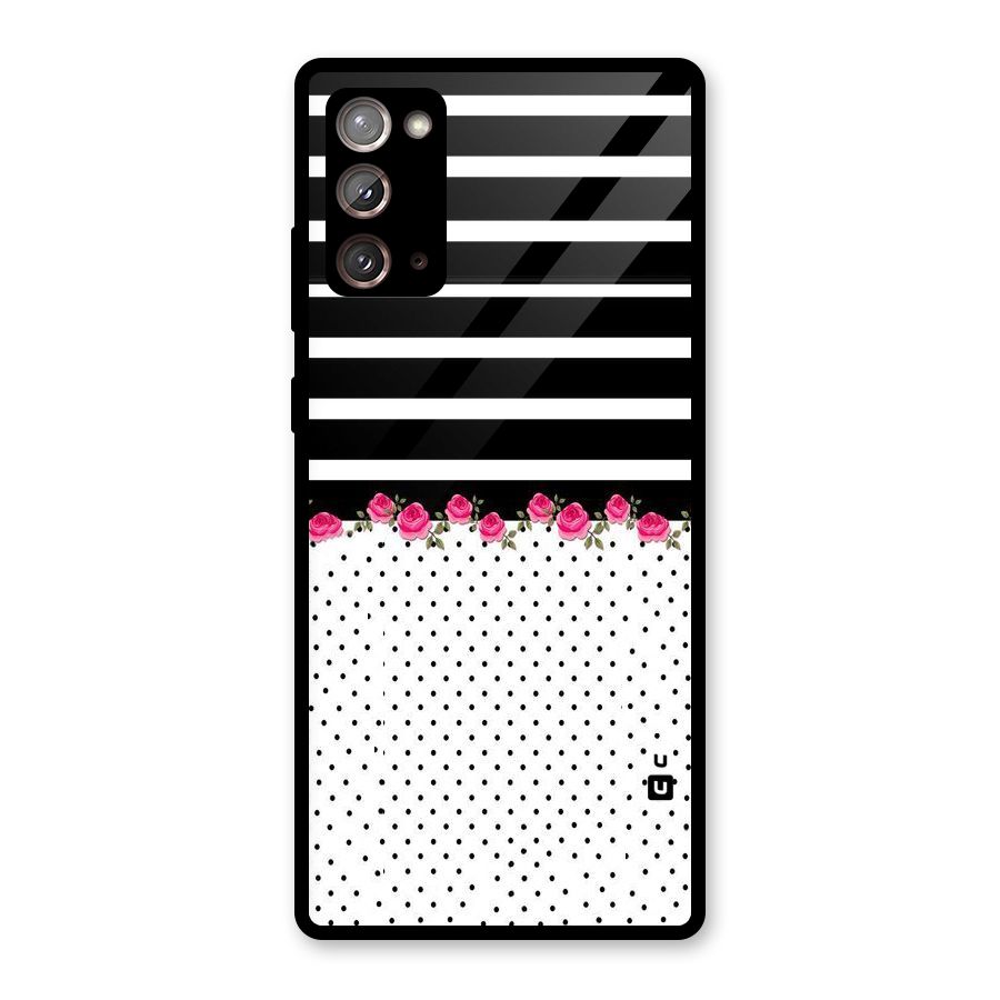 Classic Polka Stripes Glass Back Case for Galaxy Note 20