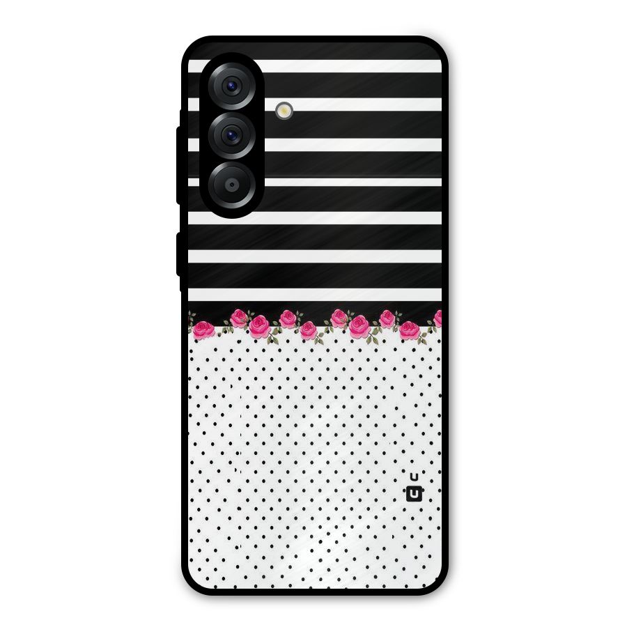 Classic Polka Stripes Metal Back Case for Galaxy A56
