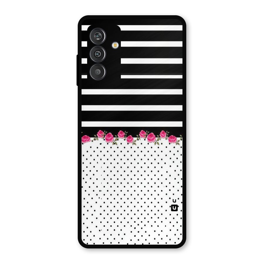 Classic Polka Stripes Metal Back Case for Galaxy F13