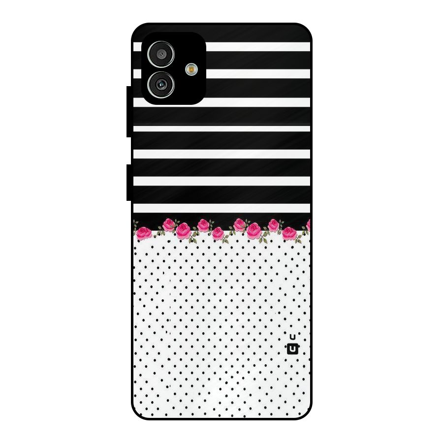 Classic Polka Stripes Metal Back Case for Galaxy M13 5G