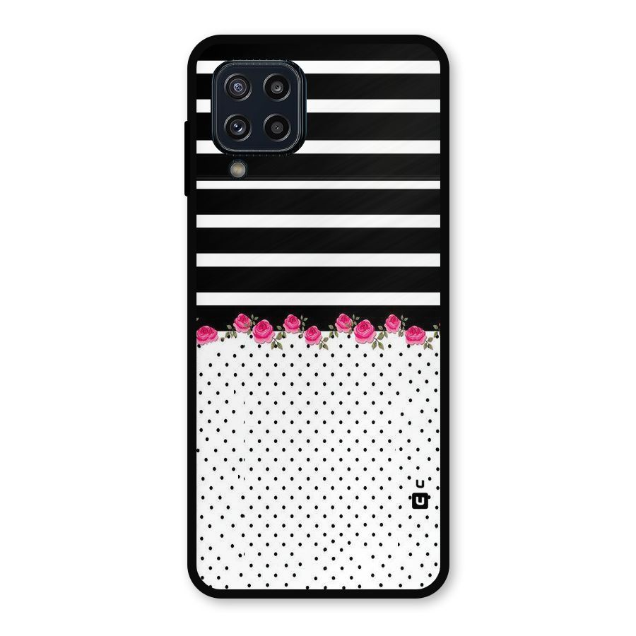 Classic Polka Stripes Metal Back Case for Galaxy M32