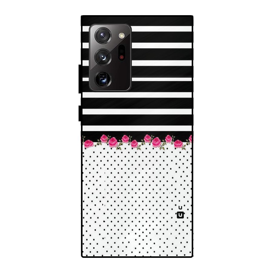 Classic Polka Stripes Metal Back Case for Galaxy Note 20 Ultra