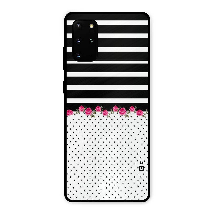 Classic Polka Stripes Metal Back Case for Galaxy S20 Plus