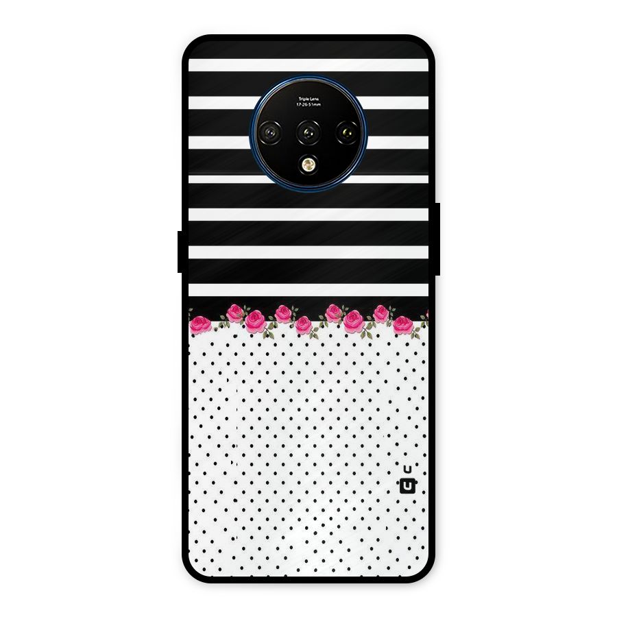 Classic Polka Stripes Metal Back Case for OnePlus 7T