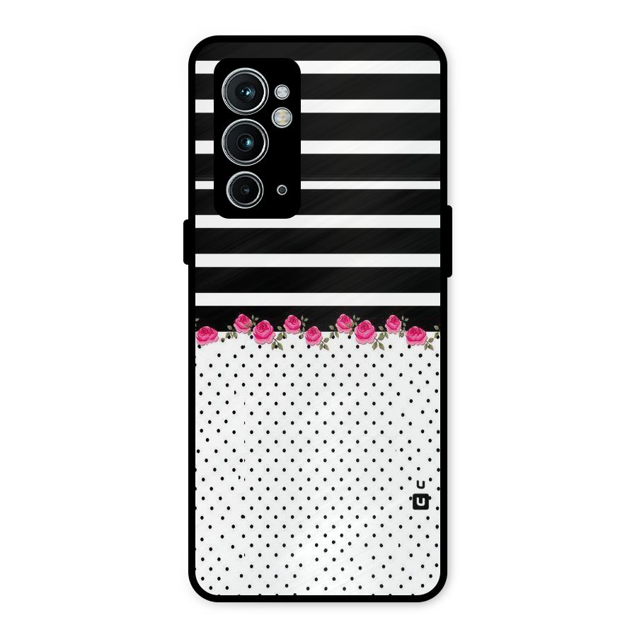 Classic Polka Stripes Metal Back Case for OnePlus 9RT 5G