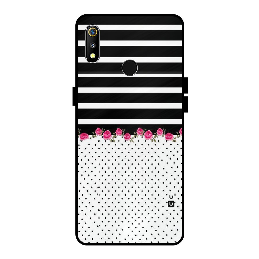 Classic Polka Stripes Metal Back Case for Realme 3i
