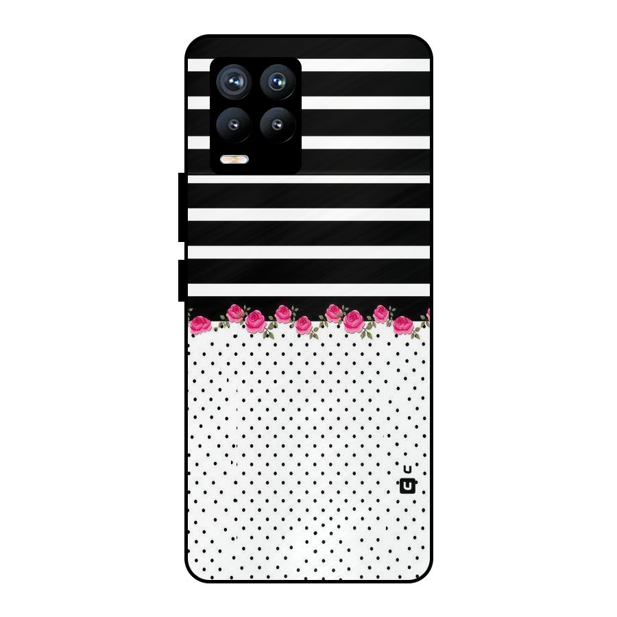 Classic Polka Stripes Metal Back Case for Realme 8 Pro
