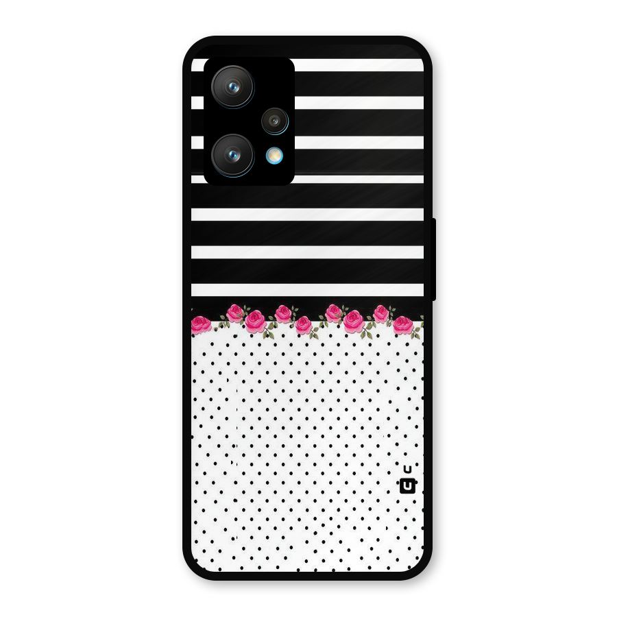 Classic Polka Stripes Metal Back Case for Realme 9 Pro Plus 5G