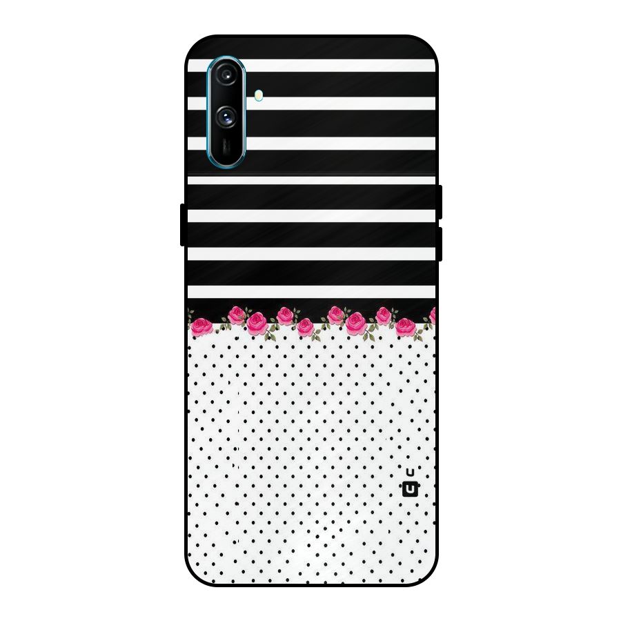 Classic Polka Stripes Metal Back Case for Realme C3