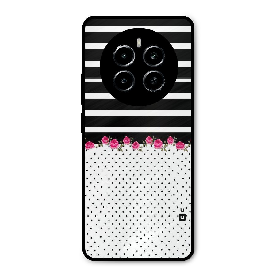 Classic Polka Stripes Metal Back Case for Realme P1