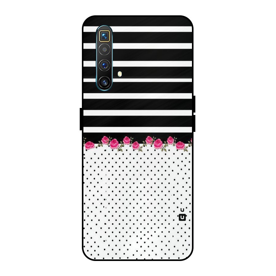 Classic Polka Stripes Metal Back Case for Realme X3 SuperZoom