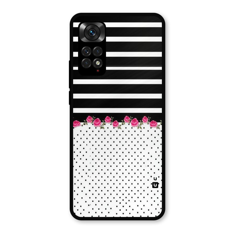 Classic Polka Stripes Metal Back Case for Redmi Note 11s