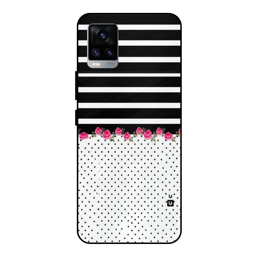 Classic Polka Stripes Metal Back Case for Vivo V20