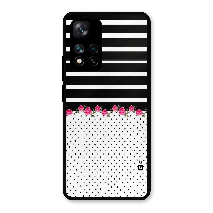 Classic Polka Stripes Metal Back Case for Xiaomi 11i Hypercharge 5G