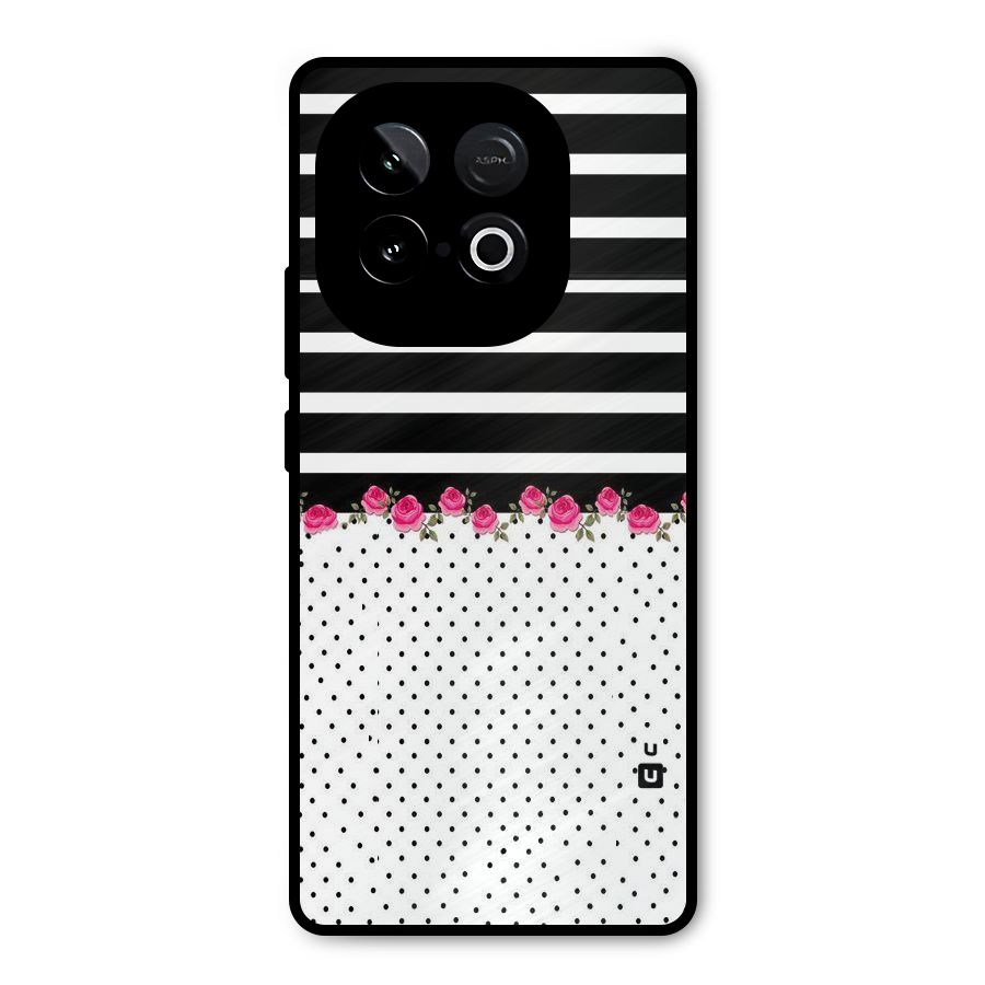 Classic Polka Stripes Metal Back Case for iQOO Neo 10