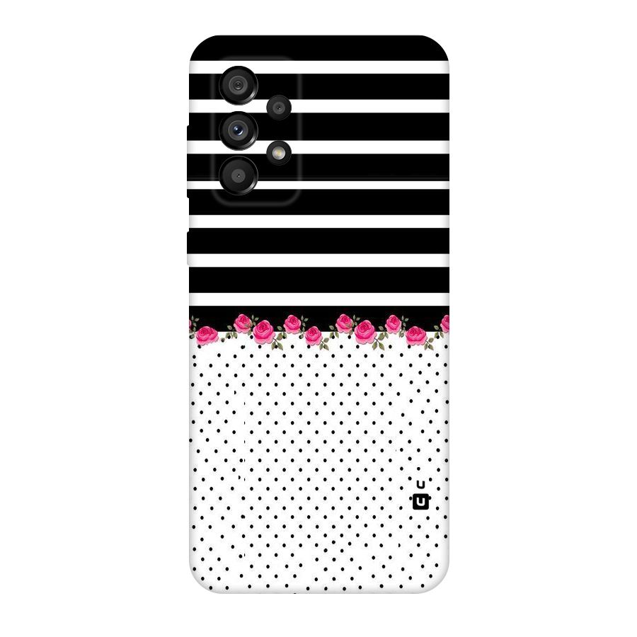 Classic Polka Stripes Original Polycarbonate Back Case for Galaxy A73 5G
