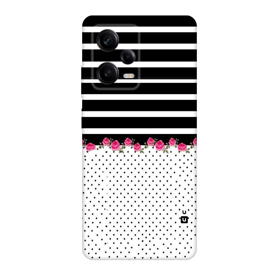 Classic Polka Stripes Original Polycarbonate Back Case for Redmi Note 12 Pro