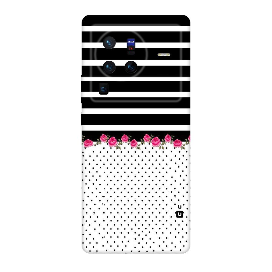 Classic Polka Stripes Original Polycarbonate Back Case for Vivo X80