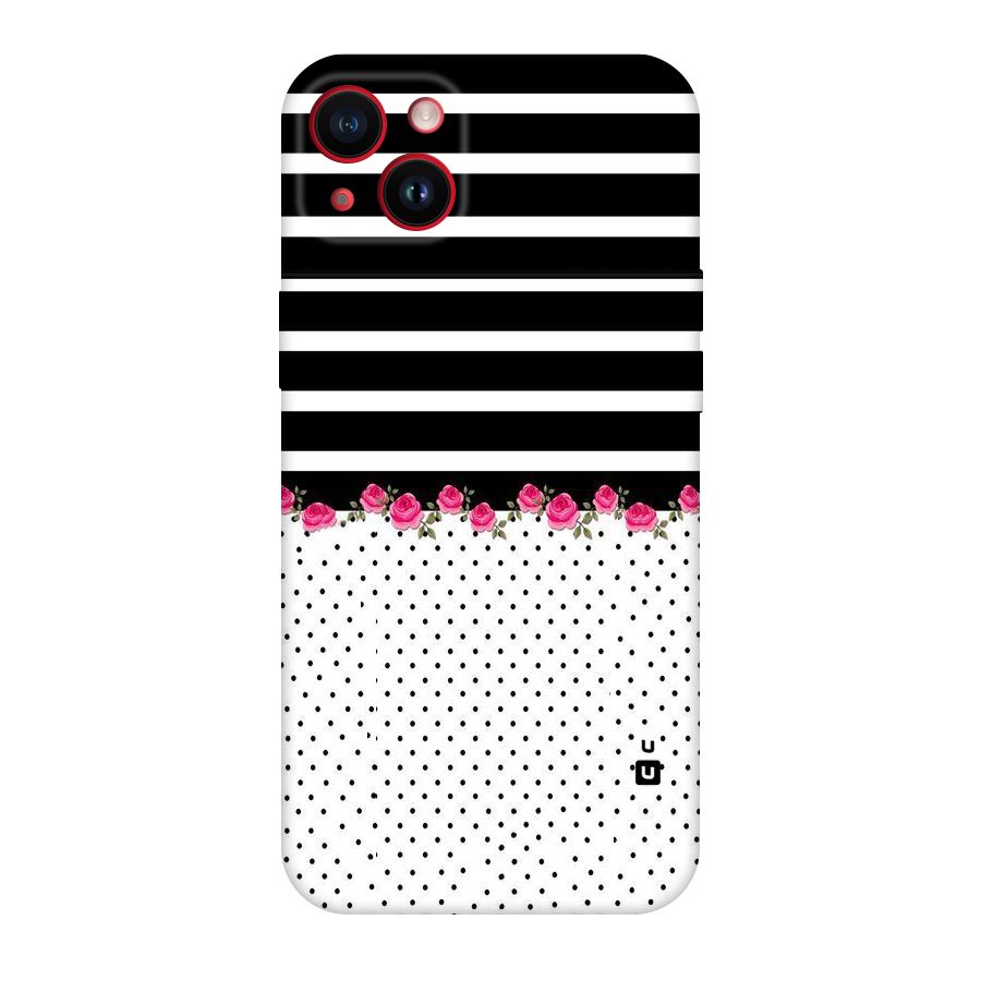 Classic Polka Stripes Original Polycarbonate Back Case for iPhone 14 Plus
