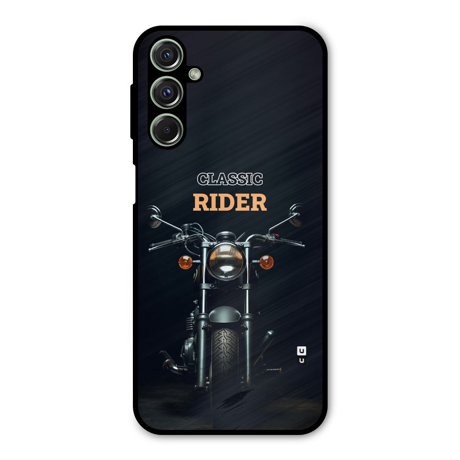 Classic RIder Metal Back Case for Galaxy F34