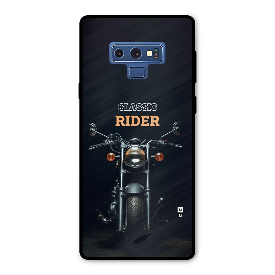 Classic RIder Metal Back Case for Galaxy Note 9