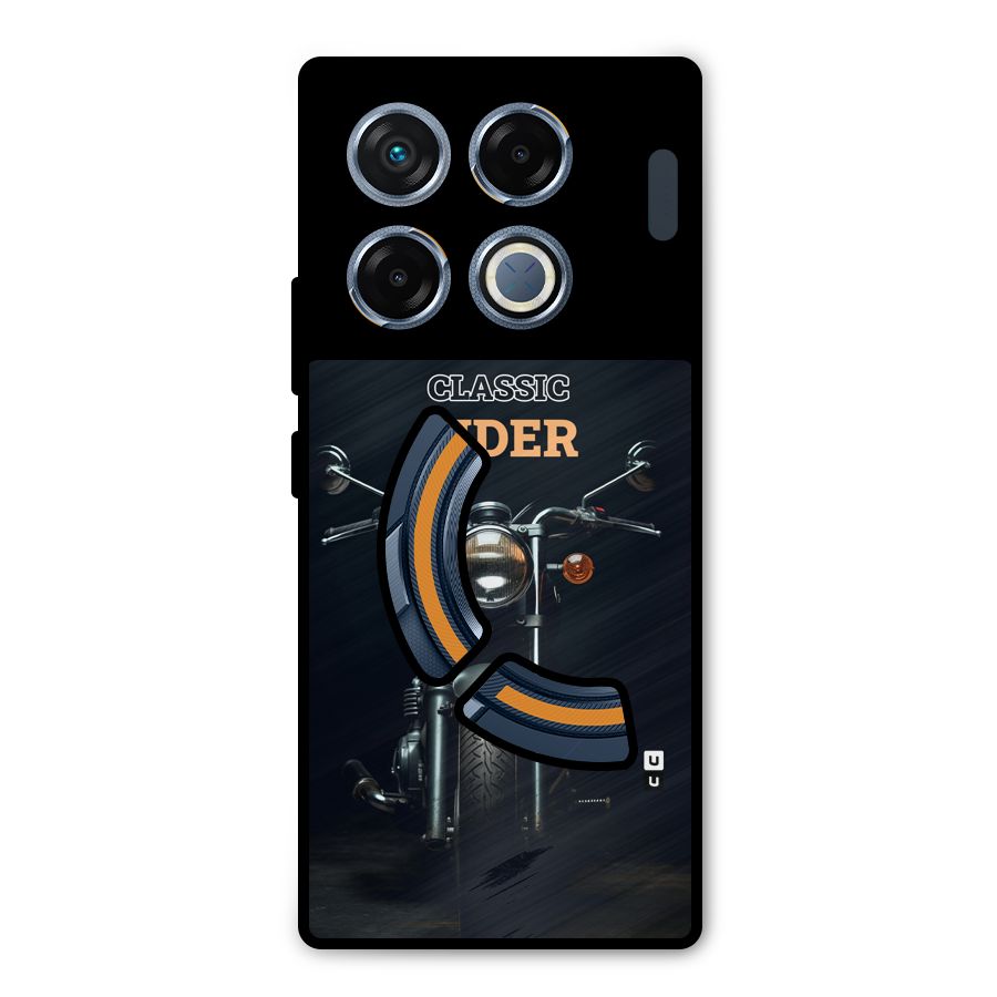 Classic RIder Metal Back Case for Infinix GT 20 Pro