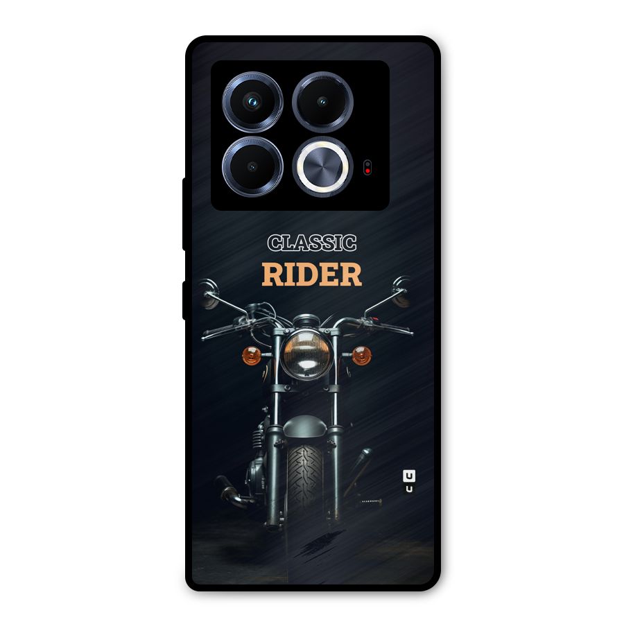 Classic RIder Metal Back Case for Infinix Note 40 5G