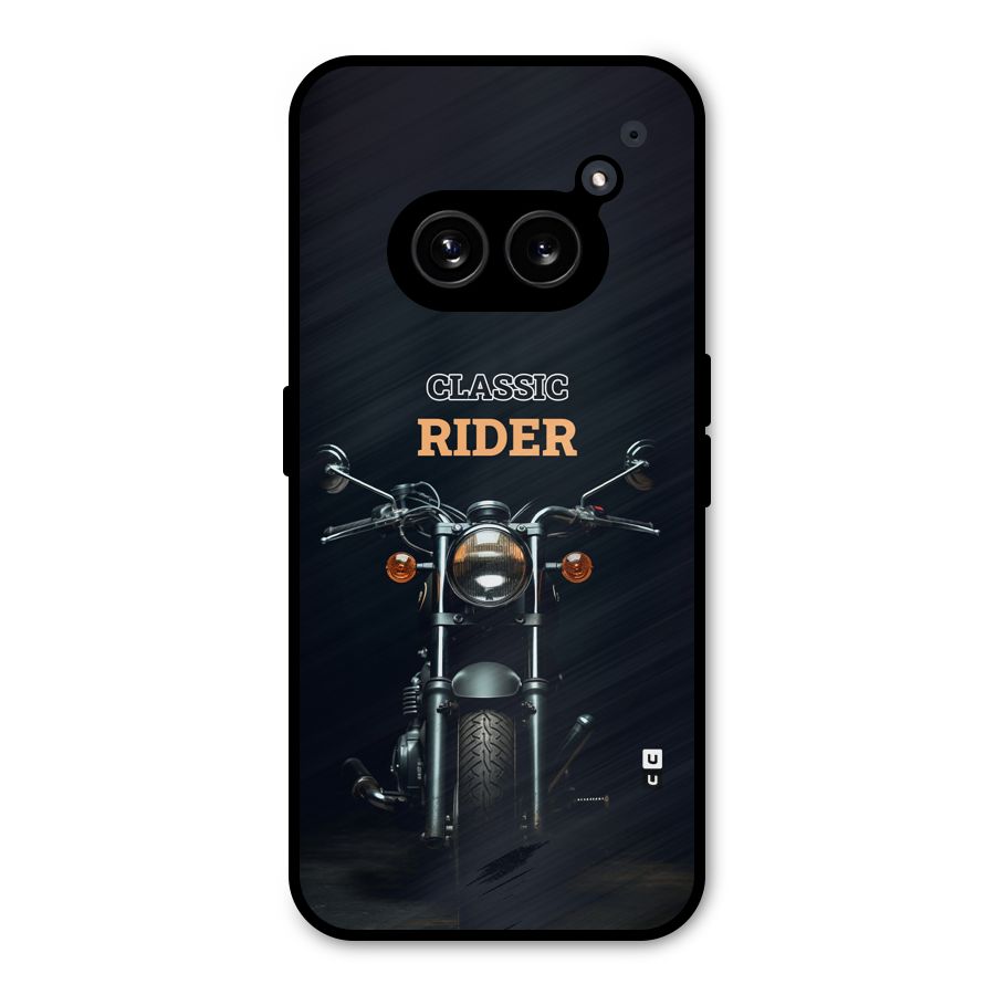Classic RIder Metal Back Case for Nothing Phone 2a Plus