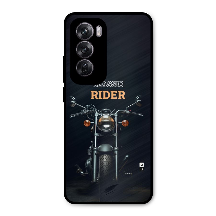Classic RIder Metal Back Case for Oppo Reno12 Pro