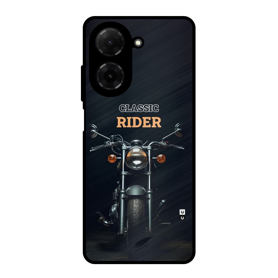 Classic RIder Metal Back Case for Redmi A5 4G