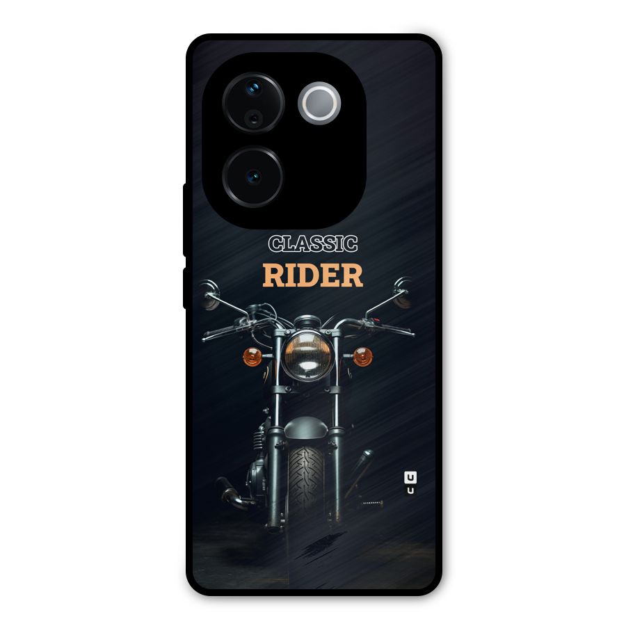Classic RIder Metal Back Case for Vivo T3 Pro
