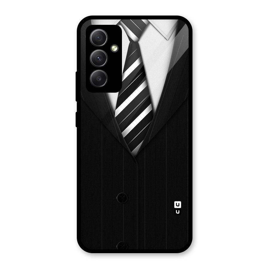 Classic Ready Suit Glass Back Case for Galaxy A34