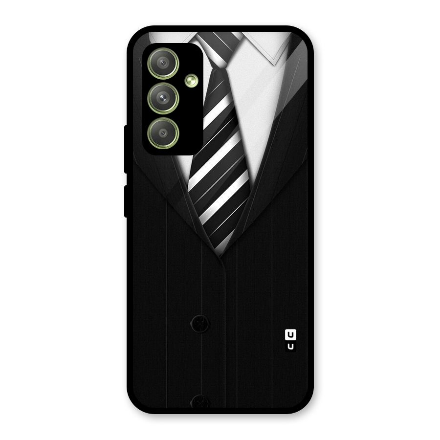 Classic Ready Suit Glass Back Case for Galaxy A54