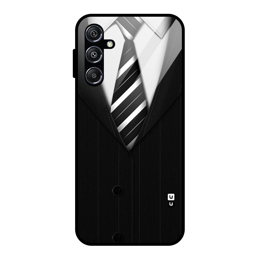 Classic Ready Suit Glass Back Case for Galaxy M34 5G