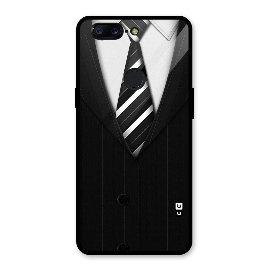 Classic Ready Suit Glass Back Case for OnePlus 5T